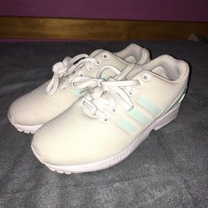 adidas Torsion White & Blue Sneakers